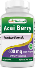 Best Naturals Acai Berry 600 mg 60 Capsules