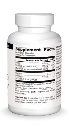 Source s Activated Quercetin - Plant-Derived Bioflavonoid Complex - Seasonal & Immune Defense - 200 Capsules