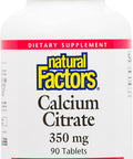 Natural Factors Calcium Citrate Helps Maintain Strong Bones and Teeth 90 tablets 90 servings