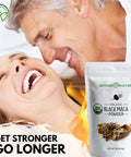 Mother Nature Organics Superfoods for Organic Living Organic Raw Black Maca Root Powder Premium Usda Certified Ideal For Men and Women Boost Workouts Enhance Muscle Recovery Non-Gmo Vegan Superfood