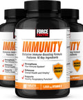 Force Factor Immunity, Immune Support Booster with Elderberry and 1000mg of Vitamin C, Plus Vitamin D, Zinc, Probiotics, Antioxidants, and Echinacea for Immune Health Defense, 90 Count (Pack of 3)