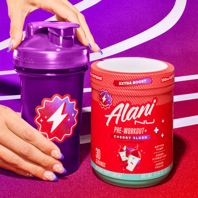 Alani Nu Pre Workout+ Powder Frozen Lemonade Extra Boost Sugar Free 300mg Caffeine L-Theanine Beta-Alanine Citrulline 30 Servings