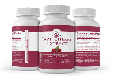 PURE ORIGINAL INGREDIENTS Tart Cherry Extract (100 Capsules) Always Pure, No Additives Or Fillers, Lab Verified