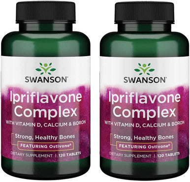 Swanson Ipriflavone Complex with Ostivone 120 Tabs (2 Pack)