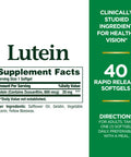 Nature's Bounty Lutein Pills Eye Health Supplements And Vitamins Support Vision Health 20 Mg 40 Softgels