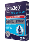 Bio360 Pro-30 MAX (30 Billion Bacteria)|from Natures Aid | 30 Capsules