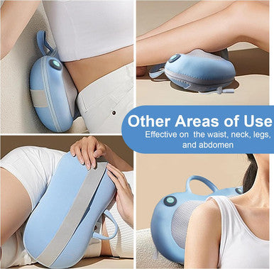 Neck Massager - Shoulder Back Massager With Heat For Pain Relief,Shiatsu Electric Deep Tissue 3D Neck Back Shoulder Massage Pillow,Gifts For Women Men(Blue)