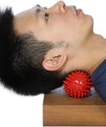 Agatige Double Peanut Massage Lacrosse Ball, Spiky Therapy Ball For Leg Back Shoulder Muscle Release Relief Deep Tissue Massage Yoga Ball(#1)