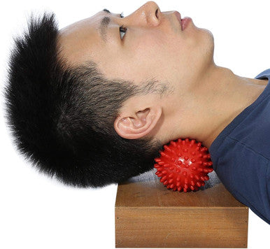 Agatige Double Peanut Massage Lacrosse Ball, Spiky Therapy Ball For Leg Back Shoulder Muscle Release Relief Deep Tissue Massage Yoga Ball(#1)