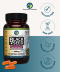 Amazing Herbs Cold-Pressed Black Seed Oil 500Mg - 90 Softgels2