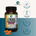 Amazing Herbs Cold-Pressed Black Seed Oil 500Mg - 90 Softgels2