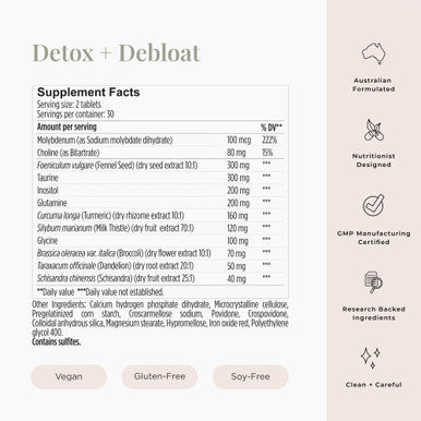 JSHealth Vitamins Detox and Debloat Liver Health Formula | Liver Detox Pills | Debloating Formula with Milk Thistle Turmeric Fennel | Liver Cleanse Supplement (60 Tablets)