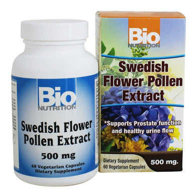 Bio Nutrition Swedish Flower Pollen Extract, 500 Mg, 60 Count