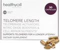 Healthycell Telomere Length Supplement - Anti-Aging Telomere Lengthening Supplements With Phytonutrients & Vitamins For Cellular Health - Ac-11 Astragalus & Resveratrol - 30 Capsules