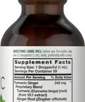 Carlyle Liquid Turmeric And Ginger Supplement | 2 Fl Oz | With Black Pepper | Vegan, Non-Gmo, Gluten Free