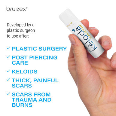 Keloid Scar Care Butter Stick, Scars & Keloids Treatment Balm, For Surgical Scars & Keloids From Piercings, Stretch Marks, Acne, With Anti-Scar Cocoa, Shea Butter, Coconut, & Jojoba Oils