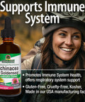 Nature'S Answer Echinacea and Goldenseal Root with Organic Alcohol 1000mg 2oz Extract | 5mg Berbine 2.5mg Hydrastine 10mg Polyphenols Per Serving | Supports Immune System | Single Count