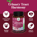 Natures Craft D Mannose with Cranberry Extract Capsules - Potent D Mannose Capsules for Kidney Cleanse and Urinary Tract Health for Women - D-Mannose 1000mg Capsules with 1000mg Per Serving (1 Month Supply)
