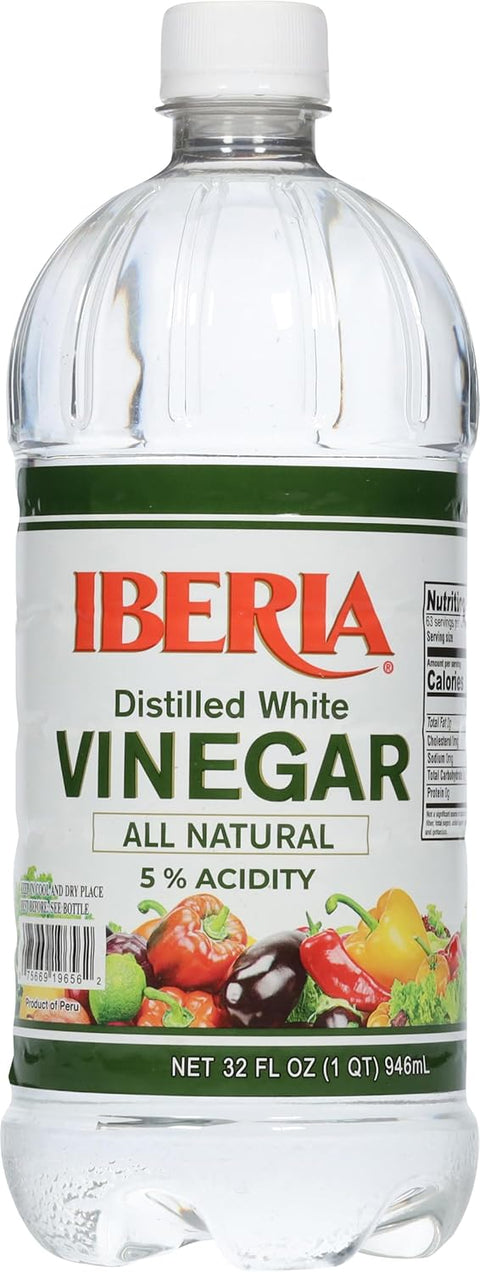 Iberia All Natural Distilled White Vinegar, 1 Gallon - 5% Acidity