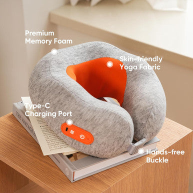 Howdy Neck Massager With Heat, Heated Neck Massager Pillow For Deep Tissue Relax, Portable Neck Massage Pillow For Women Men Traveling