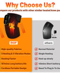 Langskip'S Cordless Knee Heating Pad3 In 1 Rechargeable Heated Knee Brace3 Heat Levels And 3 MassagesElbow & Shoulder For Arthritis Pain ReliefElectric Supports Wraps For Joints For Men Women 2Pcs