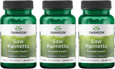 Swanson Saw Palmetto 320 Milligrams 60 Sgels (3 Pack)