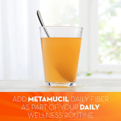 Metamucil, Daily Psyllium Husk Powder Supplement, Sugar-Free Powder, 4-In-1 Fiber For Digestive Health, Orange Flavored Drink, 114 Teaspoons, 1.4 Pound (Pack Of 1)