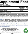 Best Naturals L-Carnitine Tartrate 500 mg 90 Tablets (90 Count (Pack of 3))