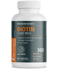 Bronson Biotin 5 000 Mcg High Potency Beauty 360 Tablets