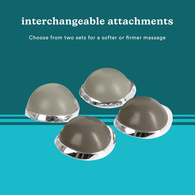 Homedics Percussion Action Massager With Heat Adjustable Intensity, Dual Pivoting Heads 2 Sets Interchangeable Nodes, Heated Muscle Kneading For Back, Shoulders, Feet, Legs, & Neck