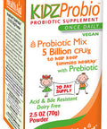 Kidzprobio Powder, 5 Billion With Prebiotic, Acid And Bile Resistant, Once Daily, Dairy Free, Vegan