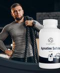 LongLifeNutri Agmatine Sulfate 500Mg - 180 Veg Caps | Pre-Workout | Nitric Oxide Supplement | Strength & Focus Booster | Supports Muscle Recovery