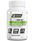 Ashwagan KSM 66 Herbolab 15:1 with Black Extract (Higher Absorption) Max Potency Full Spectrum 5+% Withanolides