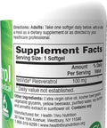 Health Thru Nutrition Resvida Resveratrol Softgels 100mg Pack of 60