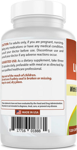 Best Naturals Lions Mane Mushroom Supplement 2100mg - 120 Capsules - Supports Mental Clarity Focus & Immune Health - Added Black Pepper for Maximum Absorption