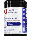 Quantum Nutrition Labs Zinc - Liquid Zinc Drops, Zinc Supplements, Zinc Tincture For Adults, 25Mg Zinc Sulfate Per Serving For Metabolic Function & Immune Support - 8 Fl Oz Bottle