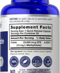 Carlyle L Methylfolate 15mg | 60 Capsules | Max Potency | Optimized and Activated | Non-GMO Gluten | Methyl Folate 5-MTHF | by Opti-Folate