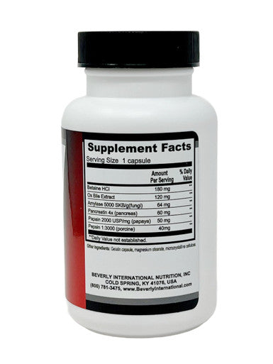 Beverly International (MEC Multiple Enzyme Complex 90 Capsules. an Ultra Premium Digestive Aid Helping Bodybuilders Athletes and Fitness Enthusiasts Digest Their Meals More Easily Take with Food.