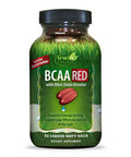 Irwin Naturals BCAA Red with Nitric Oxide Booster 2:1:1 Maximum Performance Amino Acids - Targeted Nutrition for Pre-Workout + Post-Workout Muscle Recovery Support - 72 Liquid Softgels