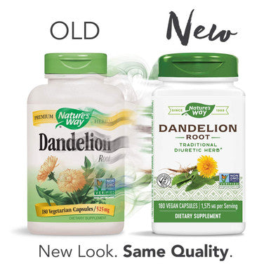 Nature's Way Dandelion Root,180 Vcaps (Pack of 2)