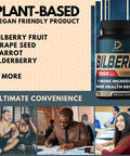Dedicad 10In1 Bilberry Extract For Eyes Supplement 9260Mg - 3 Month Supply With Grape Seed, Carrot, Elderberry, Eyebright & More