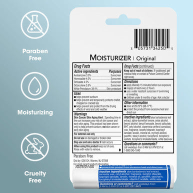 Chapstick Moisturizer 2-in-1 Lipcare 5-Pack (3 SPF 12 2 SPF 15) Original Lip Balm with Broad Spectrum SPF Aloe & Vitamin E 0.15 Oz Ea