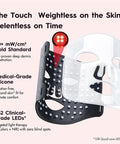 Mlriyl Red Light Therapy Mask For Face 7-In-1 Led Face Mask Light Therapy With 432 Leds & 850Nm Nir 3600Mah Rechargeable Adjustable Brightness Timer Full Face Coverage For Flawless Glowing Skin