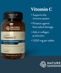 Natures Sunshine Vitamin C Time Release, 1000 Mg, 120 Tablets | Supports The Immune System And Quench Dangerous Free Radicals
