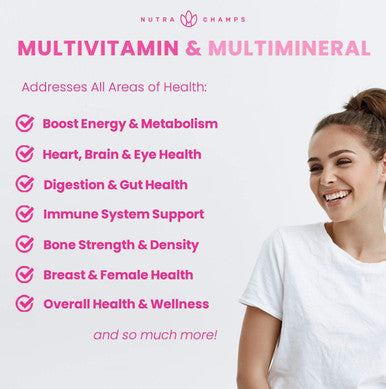Multivitamin For Women 14+ Womens Multivitamin Gummies, 120 Count Vitamins A, B, C, D, E, Biotin, Folic Acid Womens Gummy Multivitamins Chewable Daily Multi Gummy Vitamins For Women