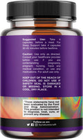 Bundle of Magnesium Glycinate Capsules Mineral and Nootropic Brain Focus Mushroom - Immune Support Bone Health Mood Support - 10X Mushroom Blend for Sugar Balance and Mental Focus