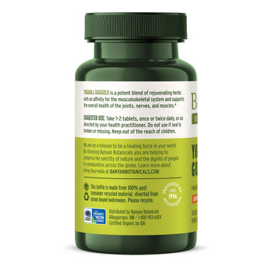 Banyan Botanicals Yogaraj Guggulu Organic Joint Support Supplement Ayurvedic Blend For Supporting The Skeletal And Neuromuscular Systems* 90 Tablets Non-Gmo, Sustainably Sourced, Vegan