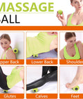 Massage Roller Ball, Deep Tissue Massager For Myofascial Release, Mobility Ball For Exercise And Workout Recovery, Alleviating Neck, Back, Legs, Foot Or Muscle Tension - Green, 8Cm / 3.15In