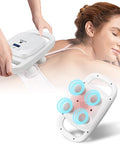 Eilison Massage Gun, Massage Gun Deep Tissue 4 Heads, Muscle Gun For Back, Shoulder, Neck, Body Massage Gifts For Men & Women, Muscle Tissue Therapy For Pain Relief Long Last Battery 5000Rpm (White)