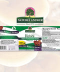 Nature'S Answer Reishi Mushroom Mycelia Vegetarian Capsules 90-Count | Immune Support | Promotes Cardiovascular Health | Liver Support
